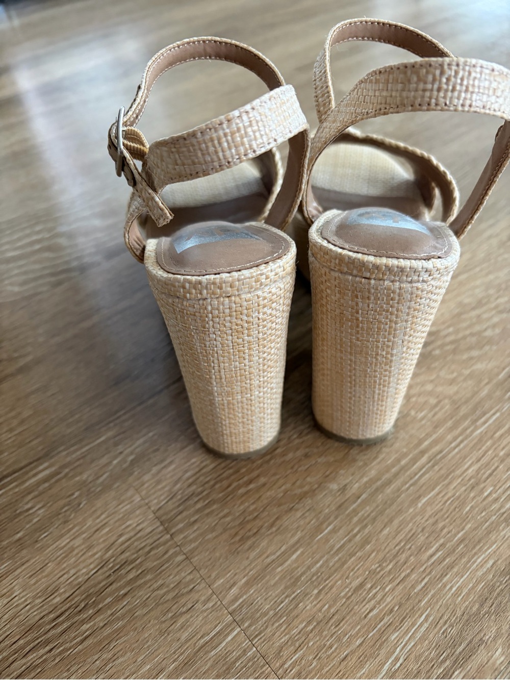 DV by Dolce Vita Natural Braided Heels - Picture 7 of 8